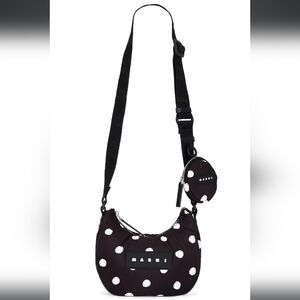Marni nylon puff crossbody hobo bag